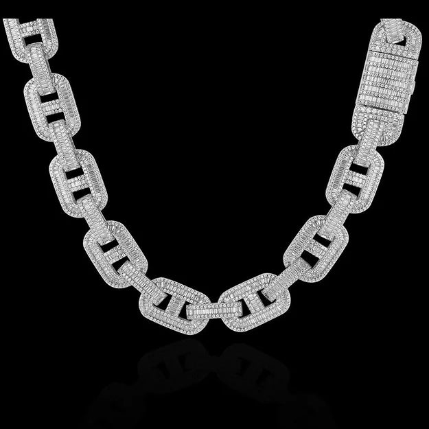 ICED MARINERS CHAIN (PASSES THE DIAMOND TESTER)