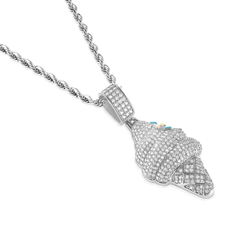 Ice Cream Pendant (Passes the Diamond Tester)