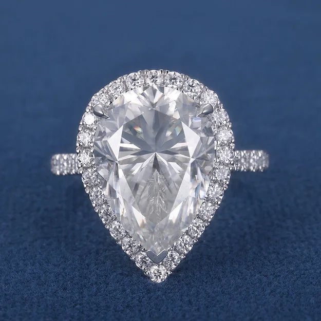 Pear Cut Ring (Passes the Diamond Tester)