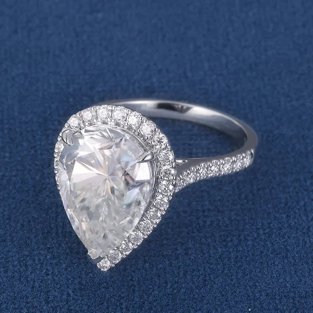 Pear Cut Ring (Passes the Diamond Tester)