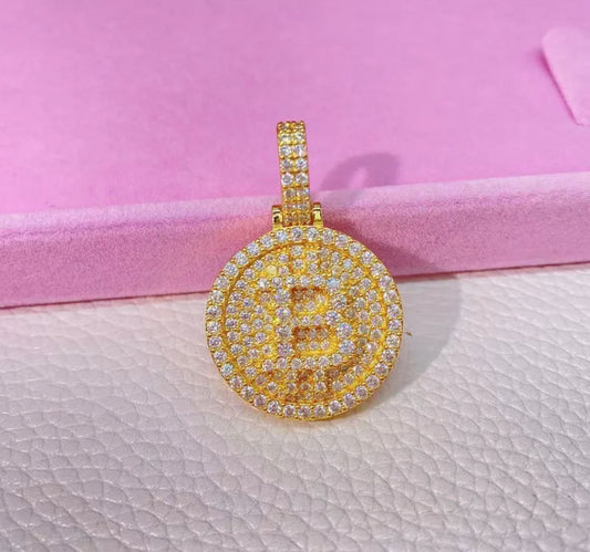 Iced Bitcoin Pendant (Passes the Diamond tester)