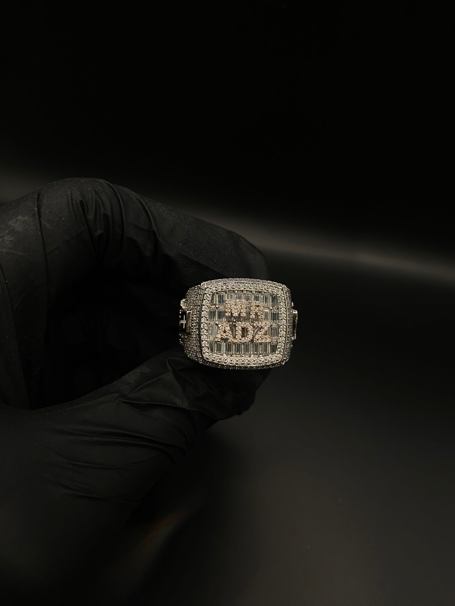 Customisable Chandelier Championship Ring (Passes the Diamond Tester)