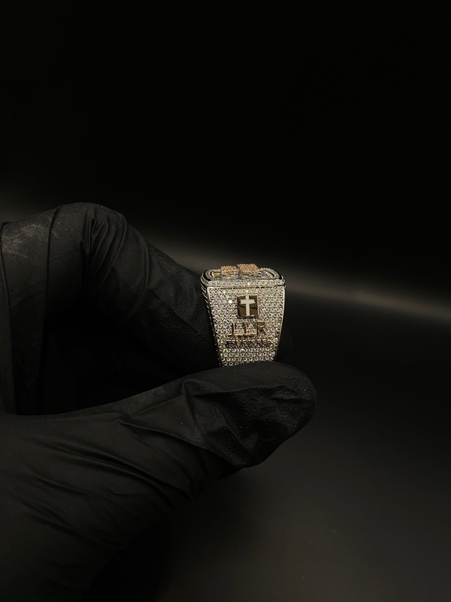 Customisable Chandelier Championship Ring (Passes the Diamond Tester)