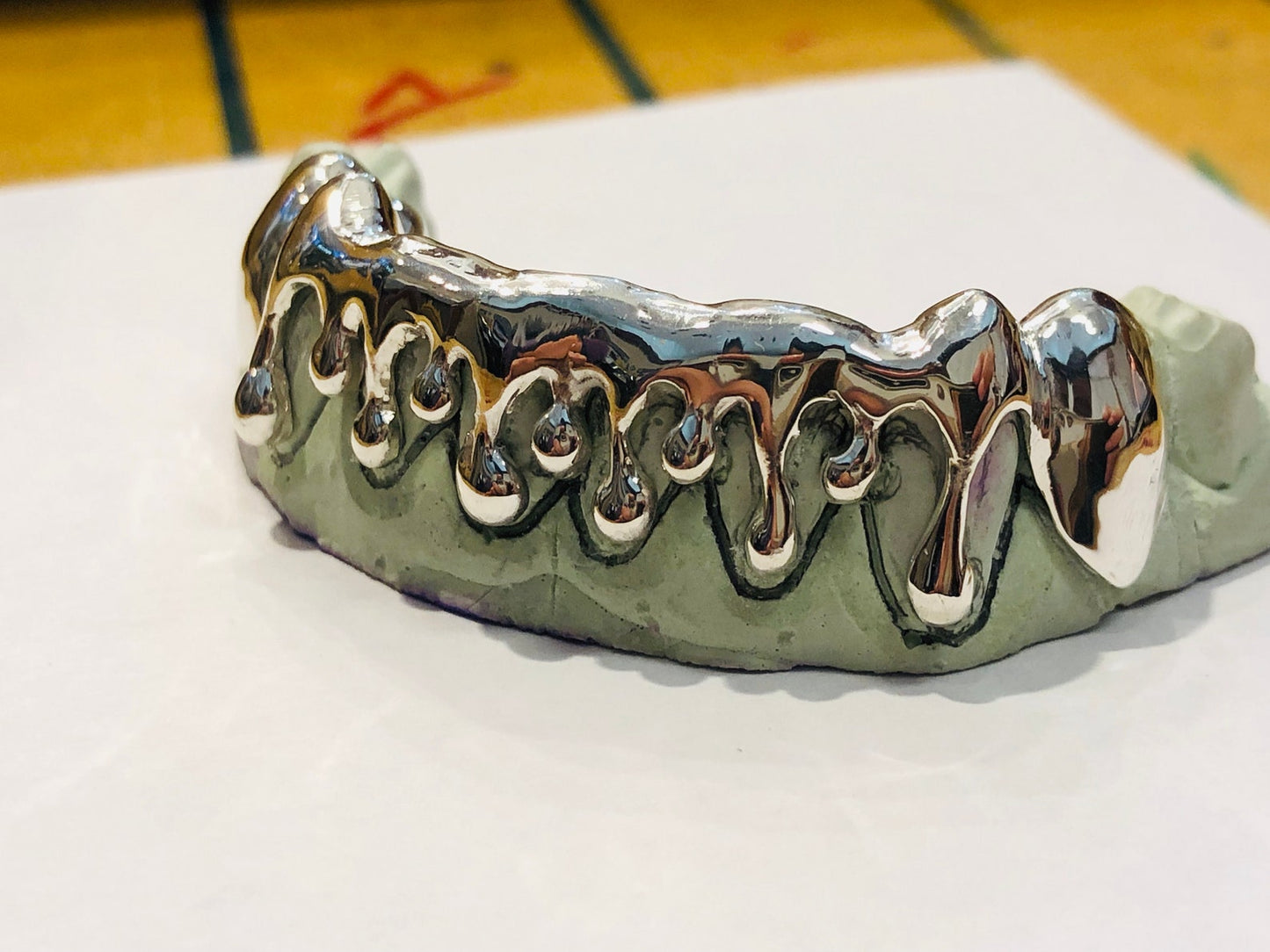 Drip Effect Silver Grillz (Canine to Canine)