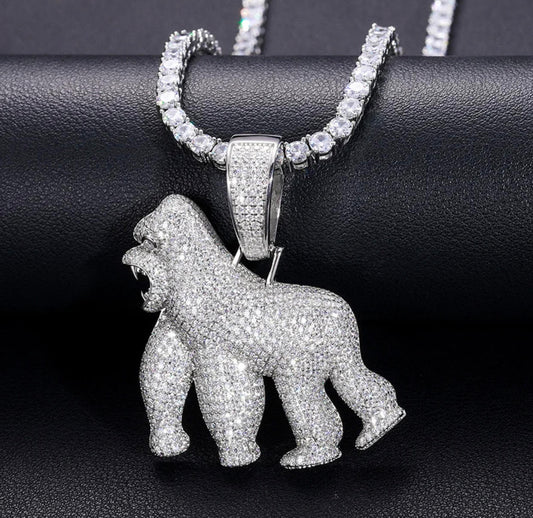 Gorilla Pendant (Passes the Diamond tester)